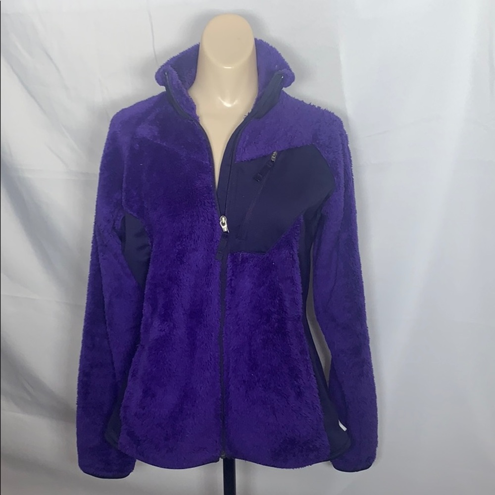 Purple Fuzzy Columbia Jacket Size Medium